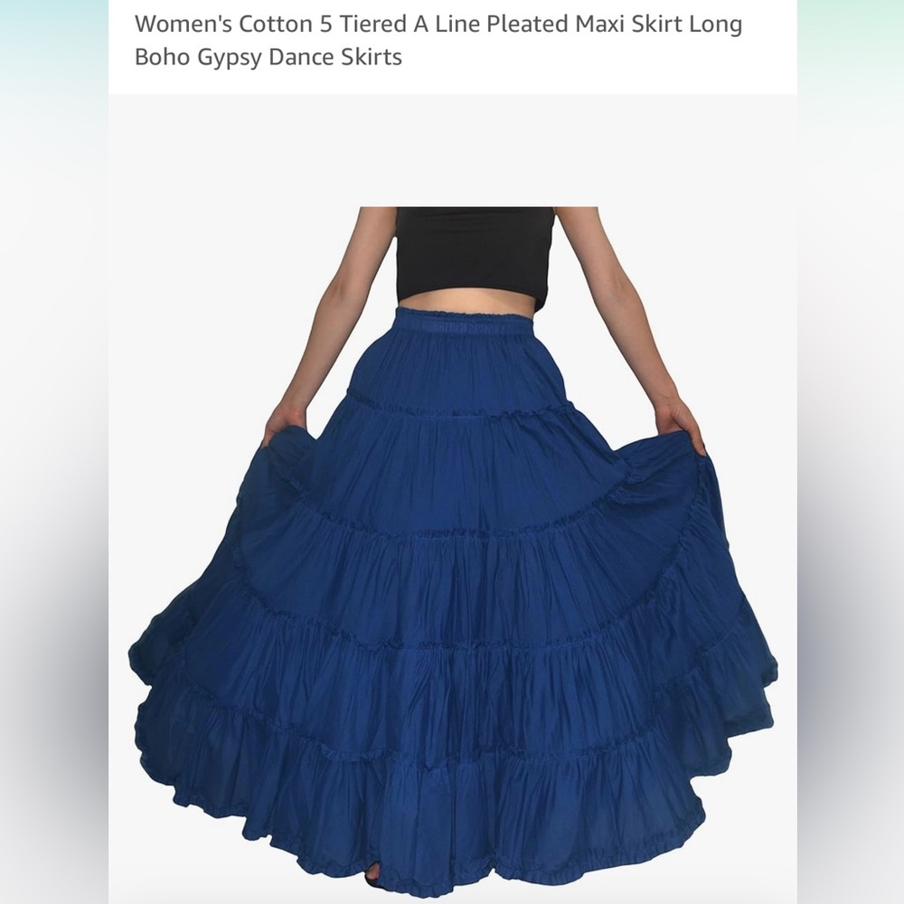 Maxi boho Gypsy / Folklorico long skirt